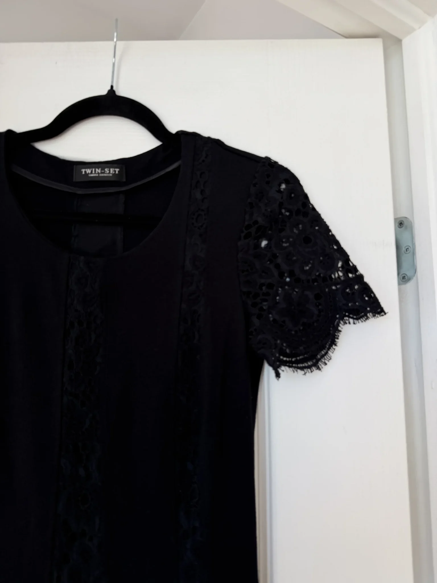 Image for Black lace twin-set dress, size S