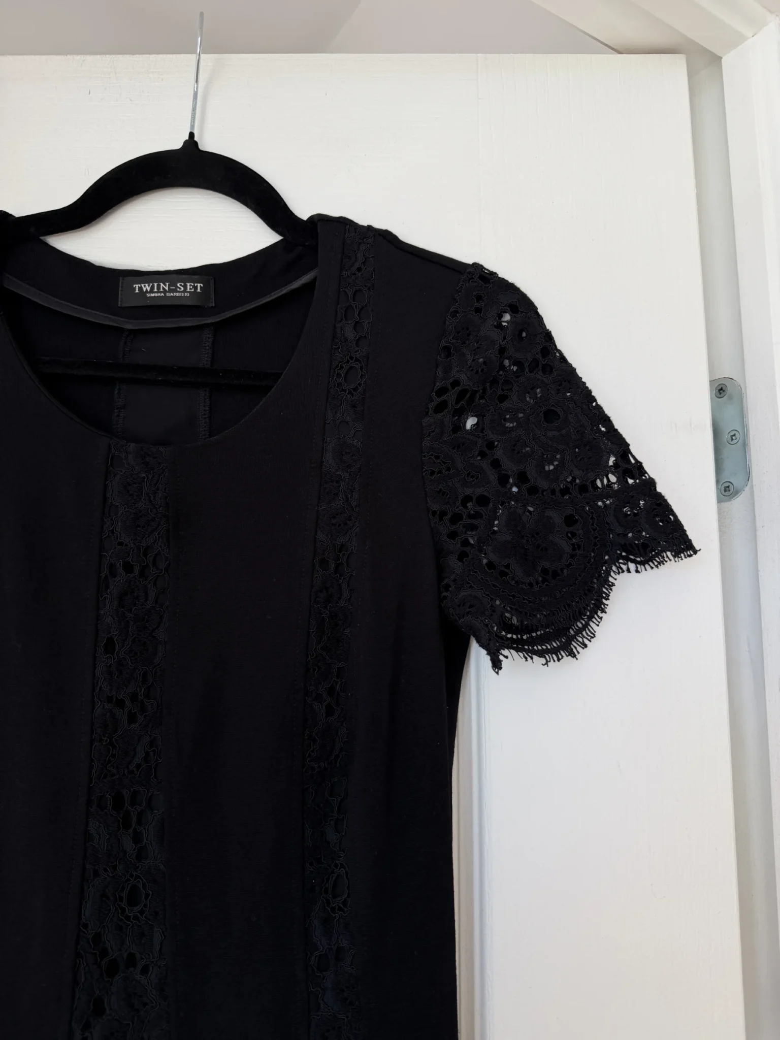 Image for Black lace twin-set dress, size S