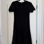 Thumbnail for Black lace twin-set dress, size S