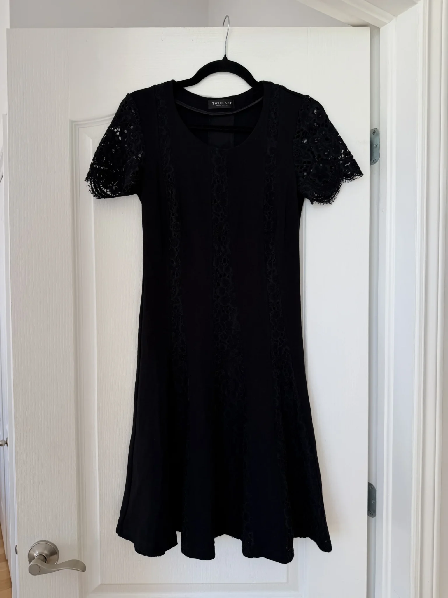Image for Black lace twin-set dress, size S