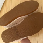 Thumbnail for Roxy mules with pale pink and brown fur, size 40 – 9
