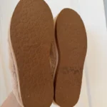 Thumbnail for Roxy mules with pale pink and brown fur, size 40 – 9