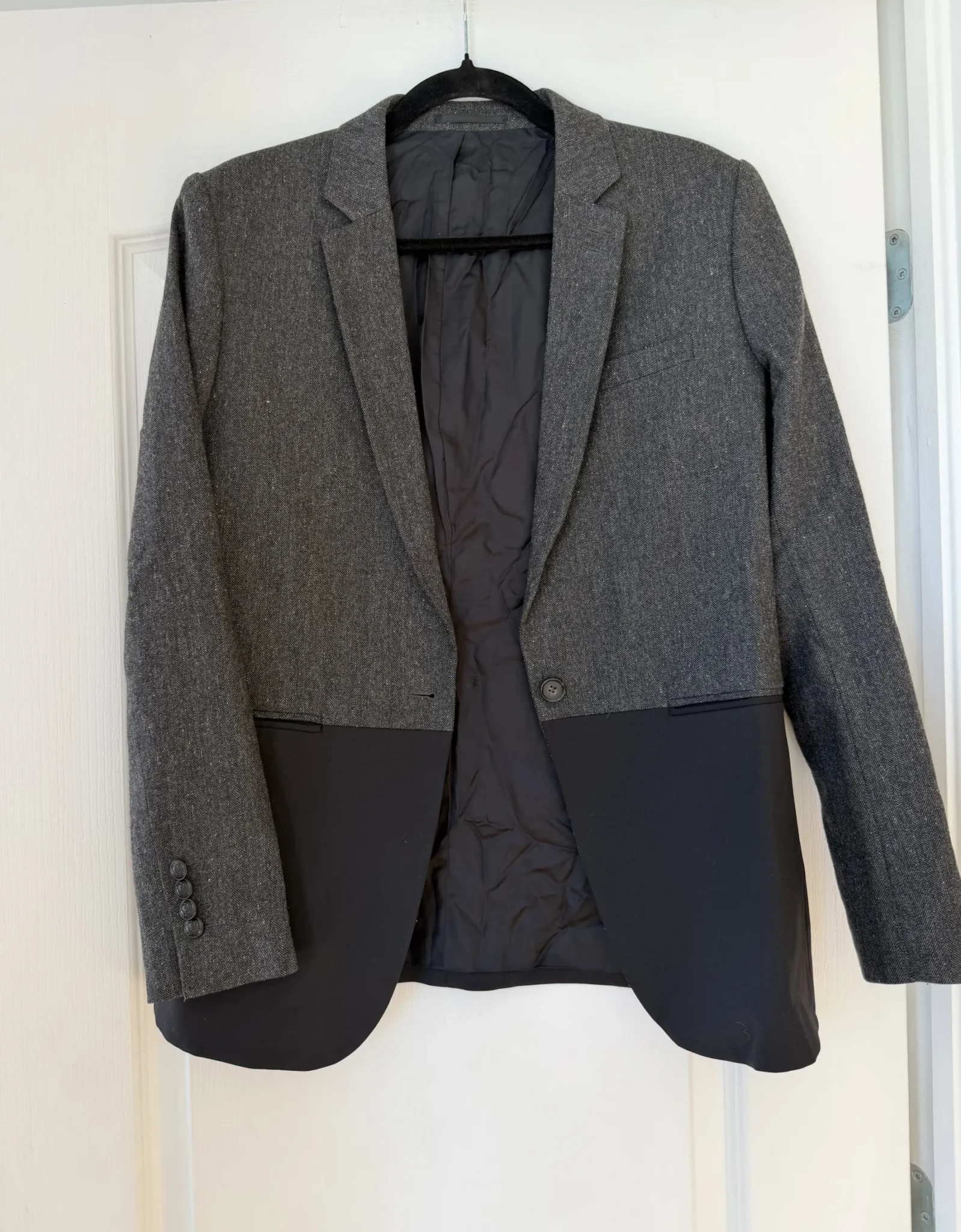 Featured image for The Kooples black and grey blazer, size 40 – L