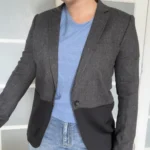 Thumbnail for The Kooples black and grey blazer, size 40 – L