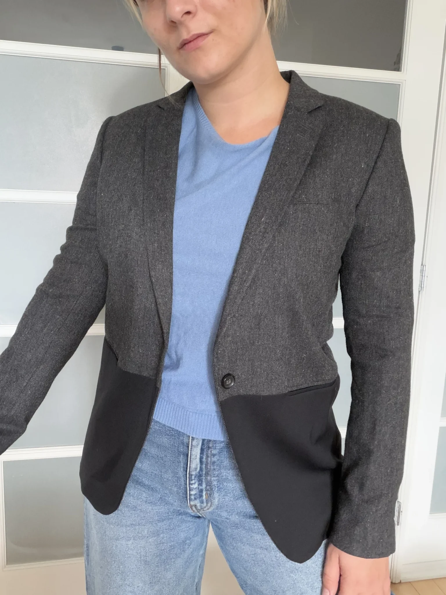 Image for The Kooples black and grey blazer, size 40 – L