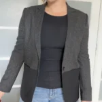 Thumbnail for The Kooples black and grey blazer, size 40 – L