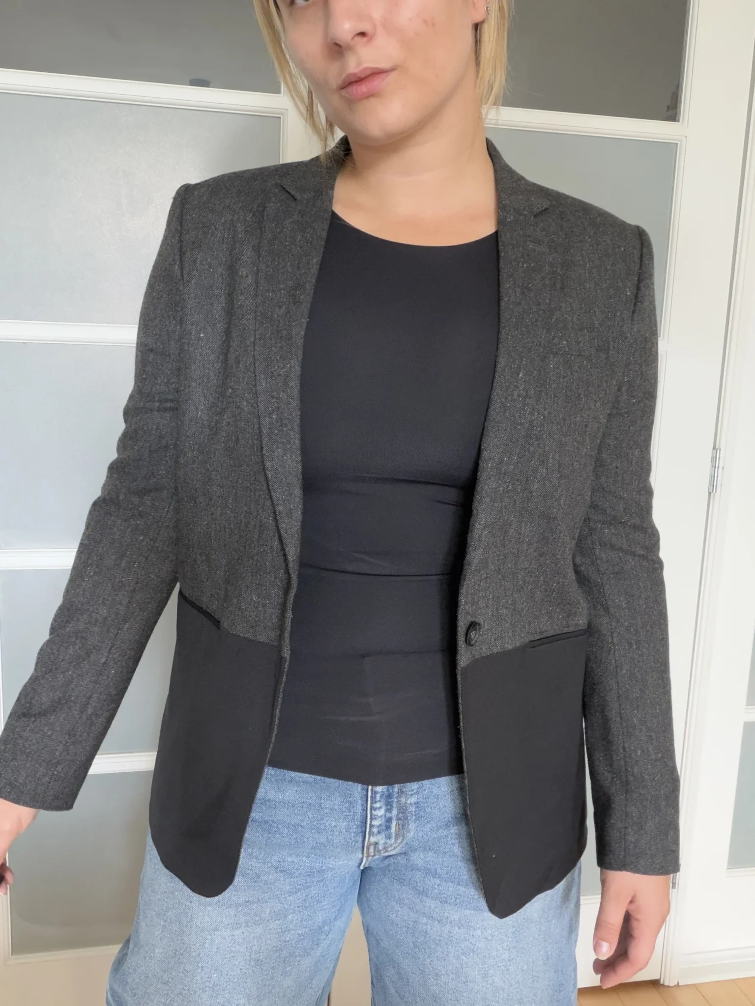 Image for The Kooples black and grey blazer, size 40 – L