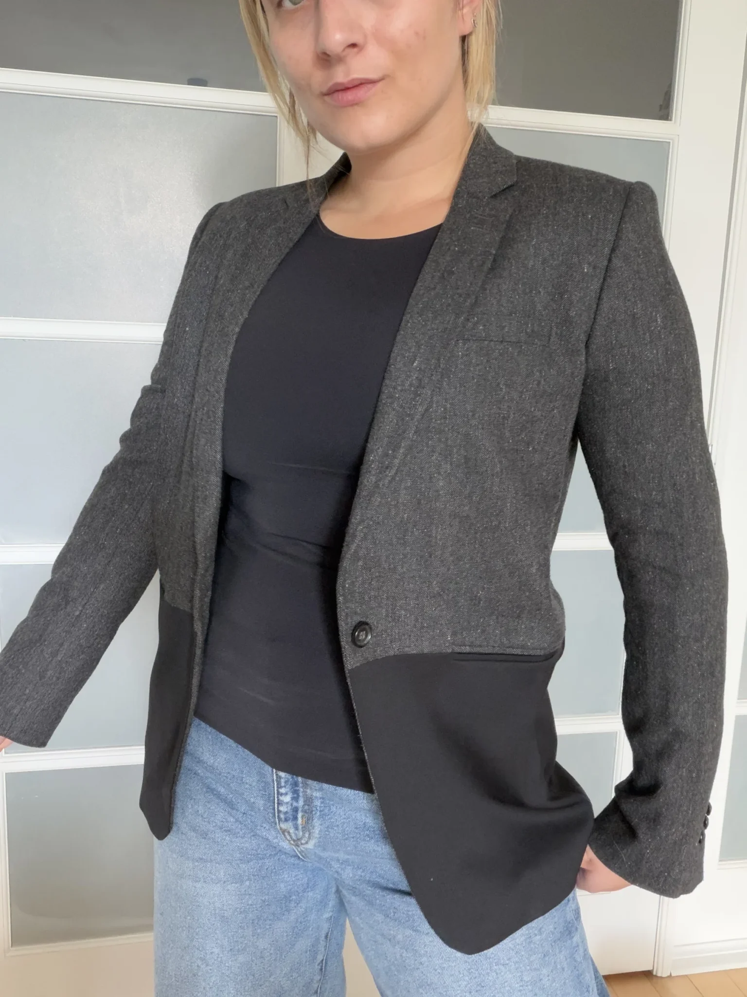 Image for The Kooples black and grey blazer, size 40 – L
