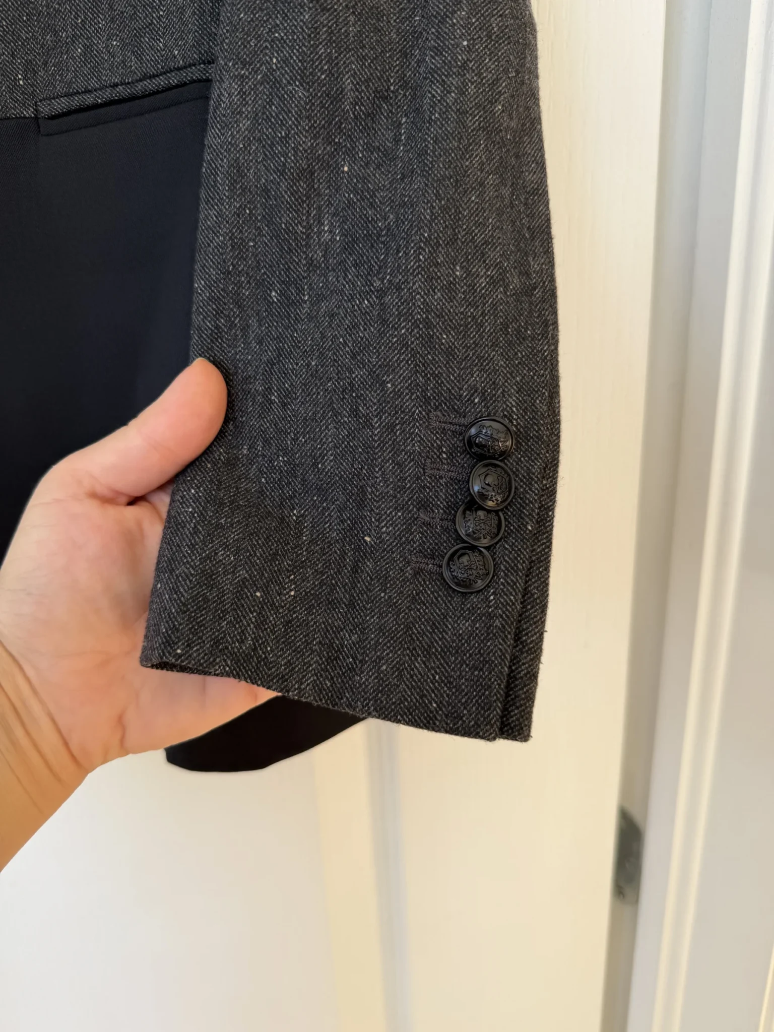 Image for The Kooples black and grey blazer, size 40 – L