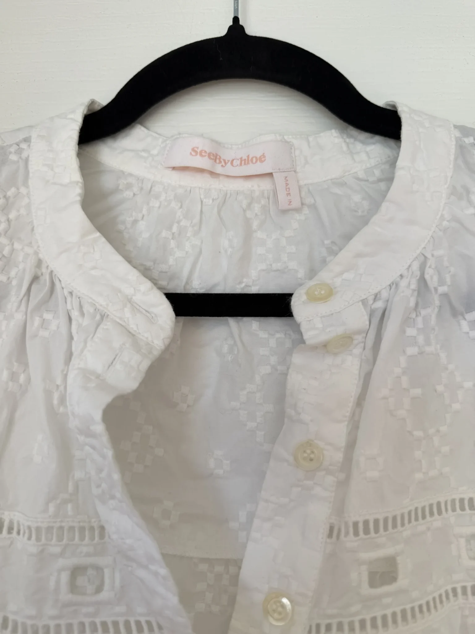 Image for See by Chloé blouse, size 42, white