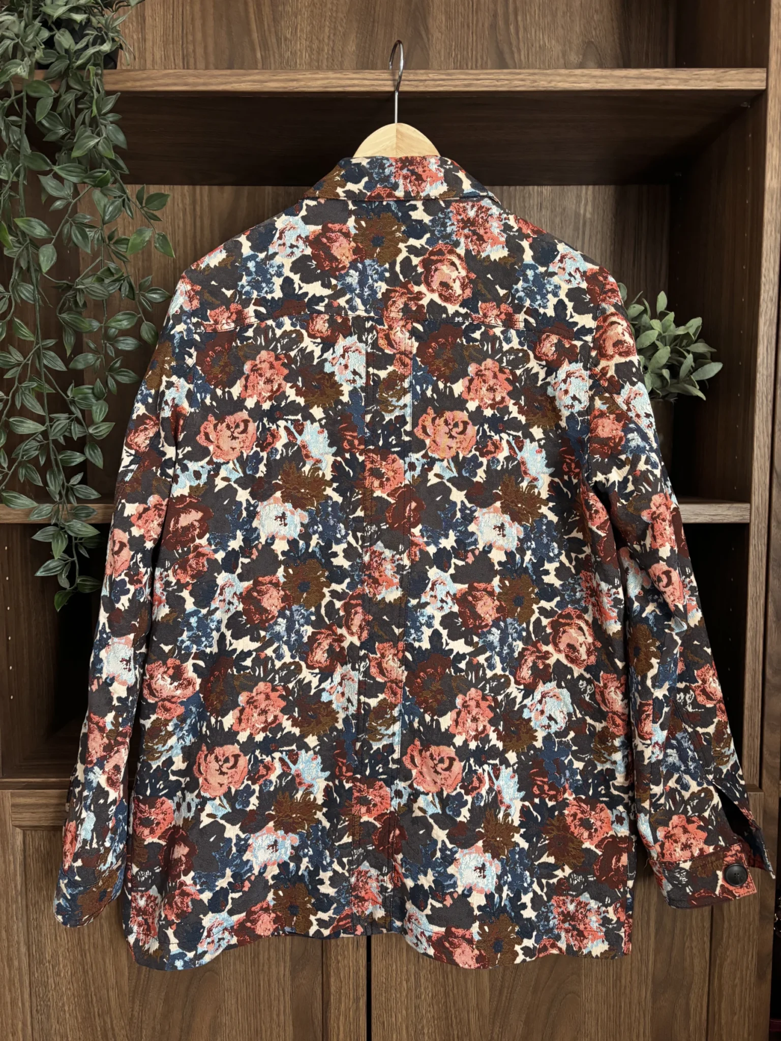 Image for Sézane floral jacket – Size M – Floral jacquard