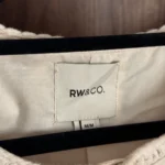 Thumbnail for RW&CO. cream embroidered jacket – Size M