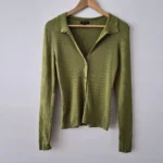 Featured thumbnail for Cardigan col polo vert pistache