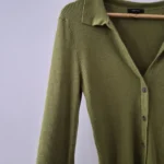 Thumbnail for Cardigan col polo vert pistache