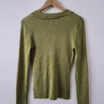 Thumbnail for Cardigan col polo vert pistache