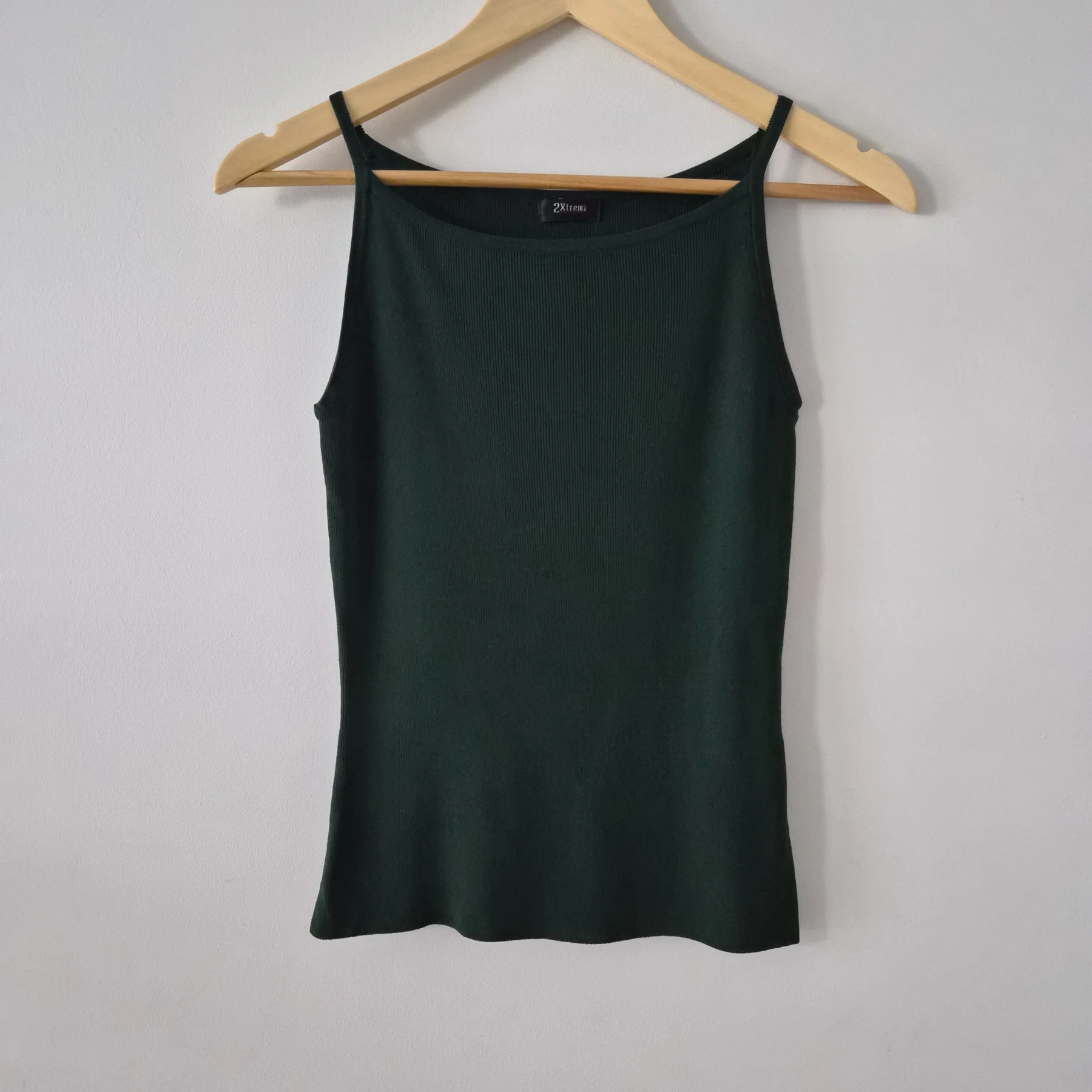 Ribbed knit camisole with a boat neck — 2XTremz *Other seconde main