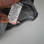 Thumbnail for Striped, ruffled, wrap-around sleeveless top