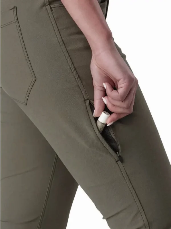Image for Arc’teryx Pantalon pour femme vert kaki  | Taille 8 | Randonnée
