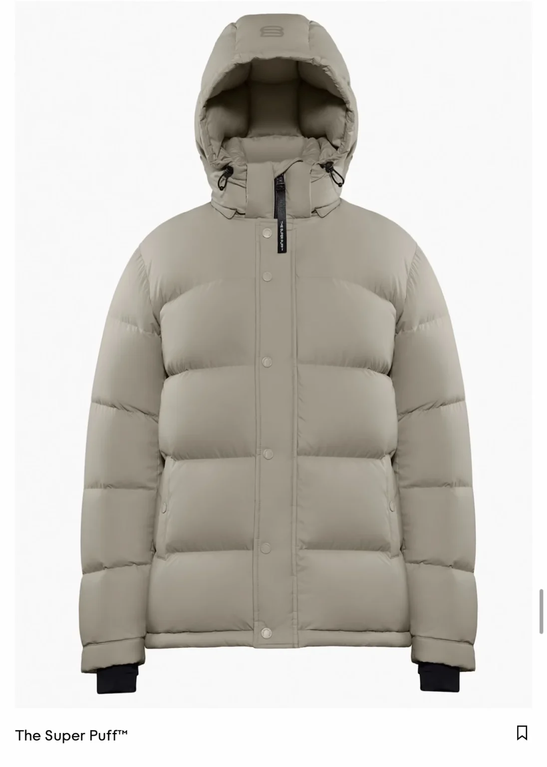 Featured image for Super Puff Aritzia small beige NEUF