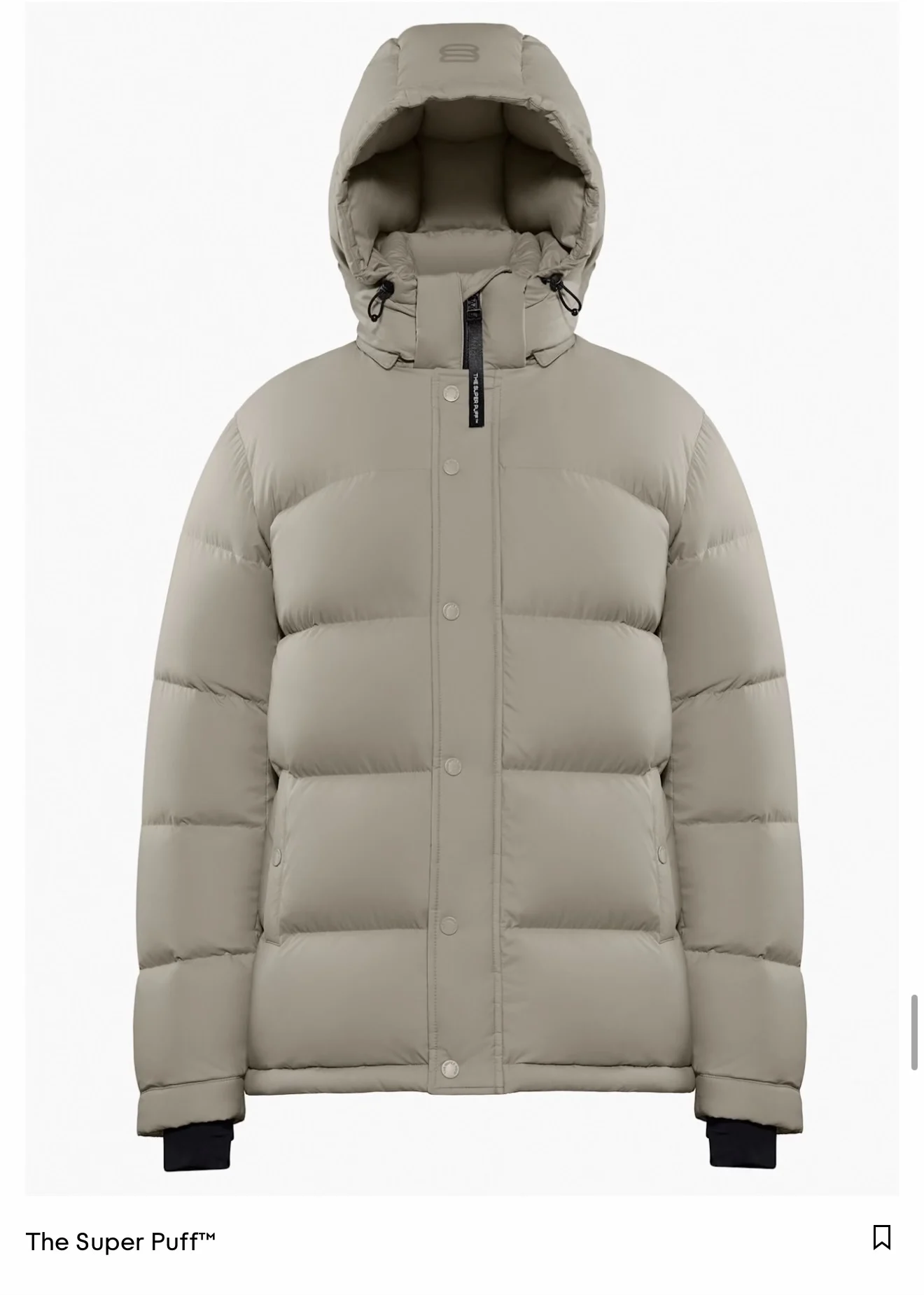 Aritzia Super Puff, small, beige – NEW Aritzia seconde main