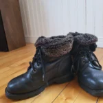 Thumbnail for Pajar winter boots black leather Shearling Lined Combat Boots Size 9