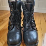 Thumbnail for Pajar winter boots black leather Shearling Lined Combat Boots Size 9