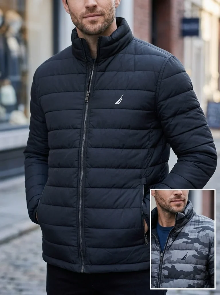 Image for Nautica men’s XL reversible mid-season coat