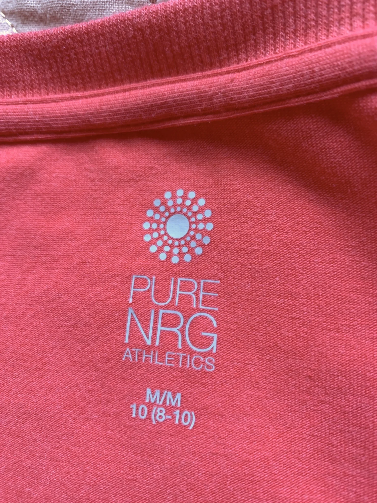 Image for PURE NRG Athletics – Haut corail à manches courtes poche kangourou et cordon – Taille moyenne (10)