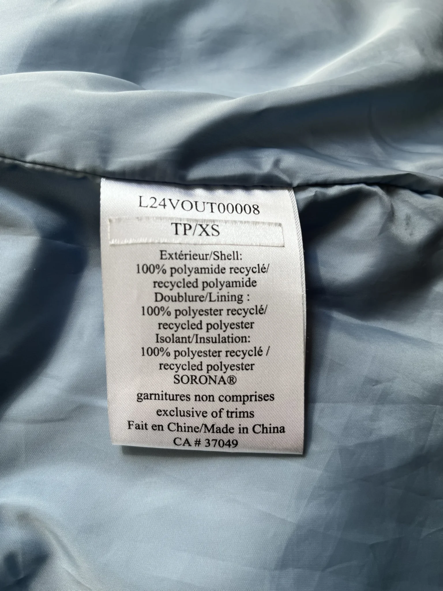Image for Livom XS winter coat