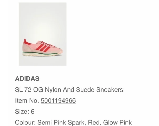 Image for Adidas SL 72 OG Sneakers 6