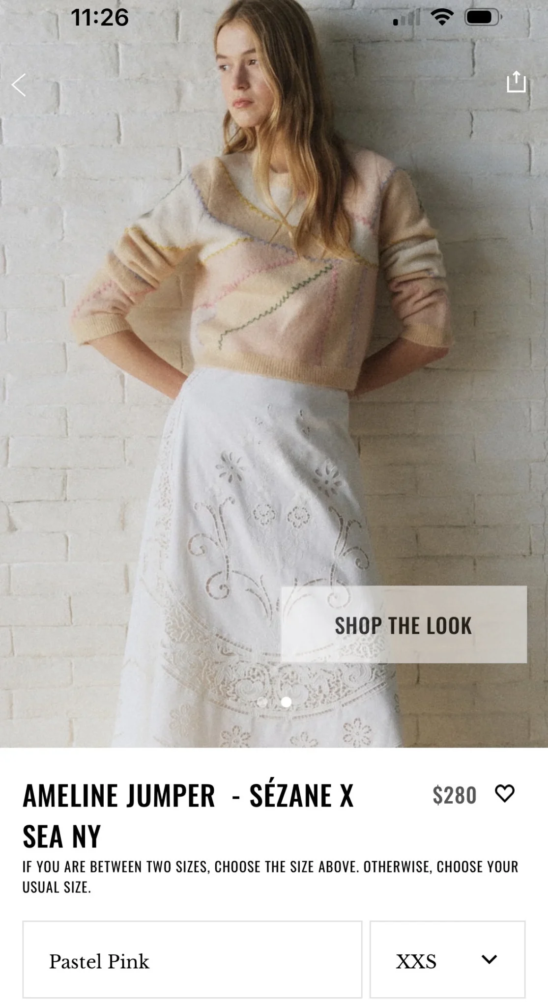 Image for Sézane x SEA NY Amelie Jumper XXS