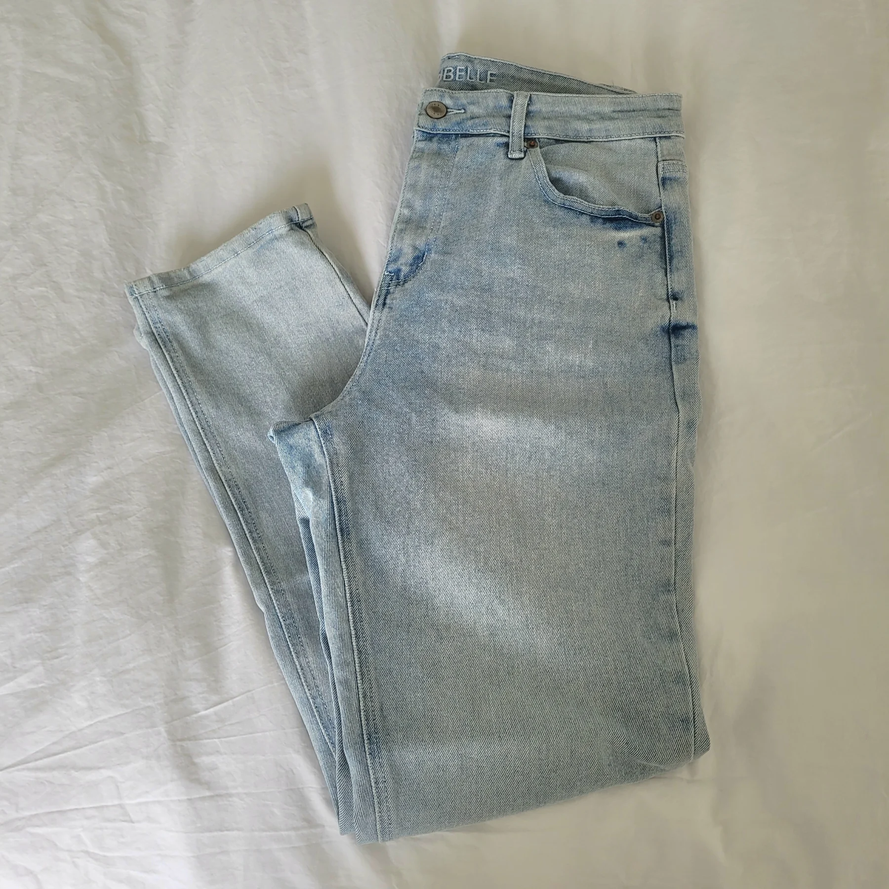 Abibelle Jean high-waisted pale blue, Size 8–10 (Very good condition) Abibelle seconde main