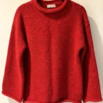 Featured thumbnail for SECCHIC glittery red knitted jumper