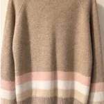 Thumbnail for COCO Y CLUB cardigan – Beige, powder pink and cream – Size M