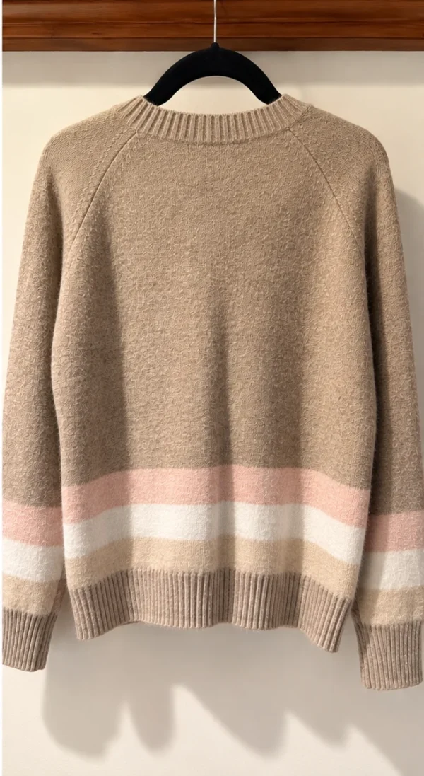 Image for COCO Y CLUB cardigan – Beige, powder pink and cream – Size M