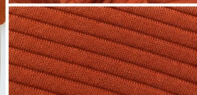 Image for Compania Fantastica rust-coloured ruffled top / jumper – size M