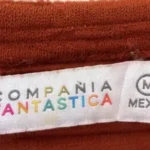 Thumbnail for Compania Fantastica rust-coloured ruffled top / jumper – size M
