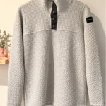 Featured thumbnail for ORAKI textured long-sleeved top – Light grey – Size P/S tu
