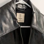 Thumbnail for 🖤 Free People Sloane Vegan Leather Jacket