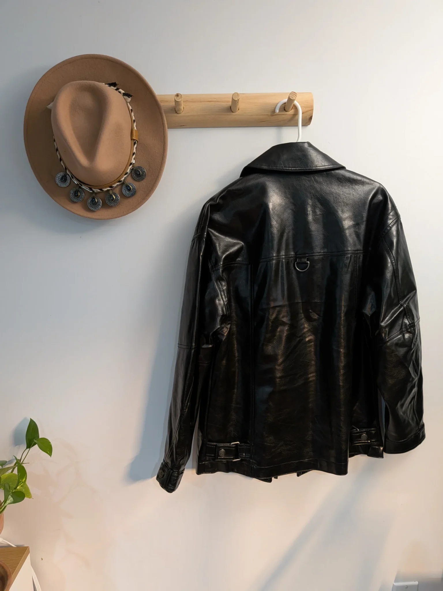 Image for 🖤 Free People Sloane Vegan Leather Jacket