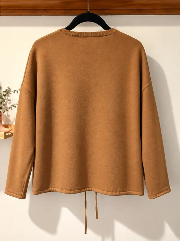 Image for Chandail OUI – Camel – Coupe ample