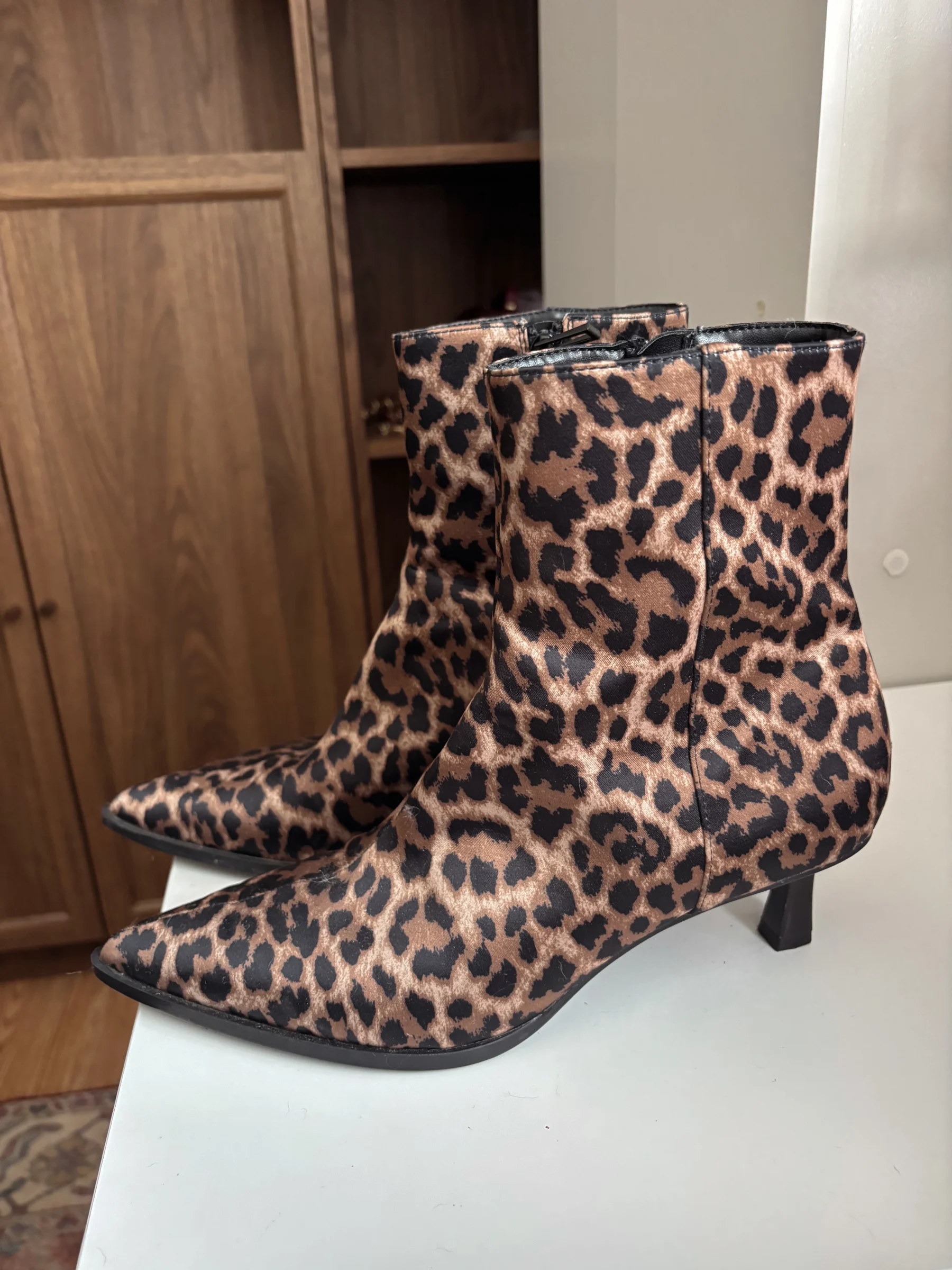 ZARA leopard-print ankle boots – Size 9 Zara seconde main