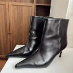 Thumbnail for Black pointed-toe H&M ankle boots – Size 9