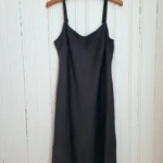 Thumbnail for Little black satin dress | nightdress | slip dress | Calvin Klein