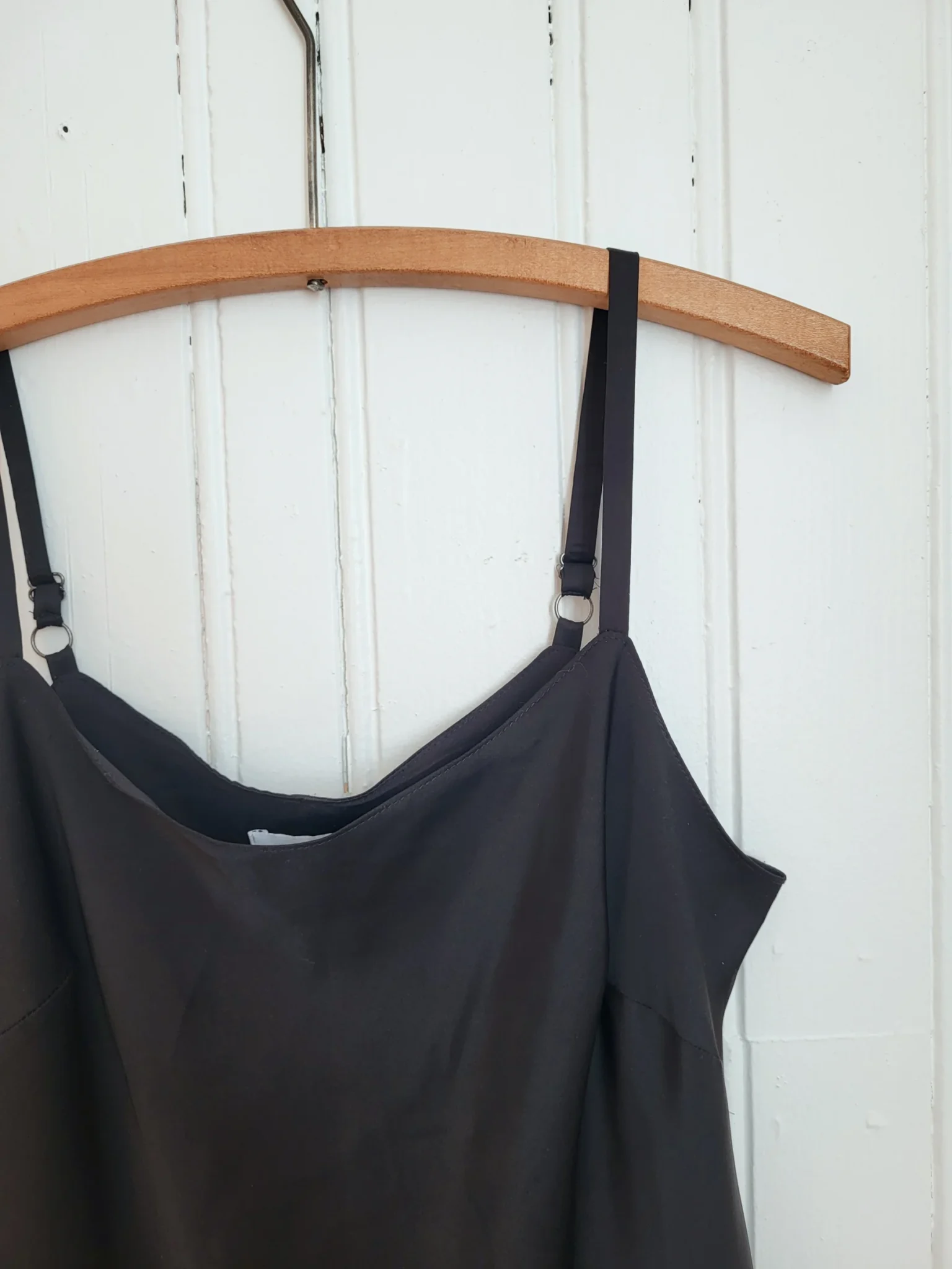 Image for Little black satin dress | nightdress | slip dress | Calvin Klein