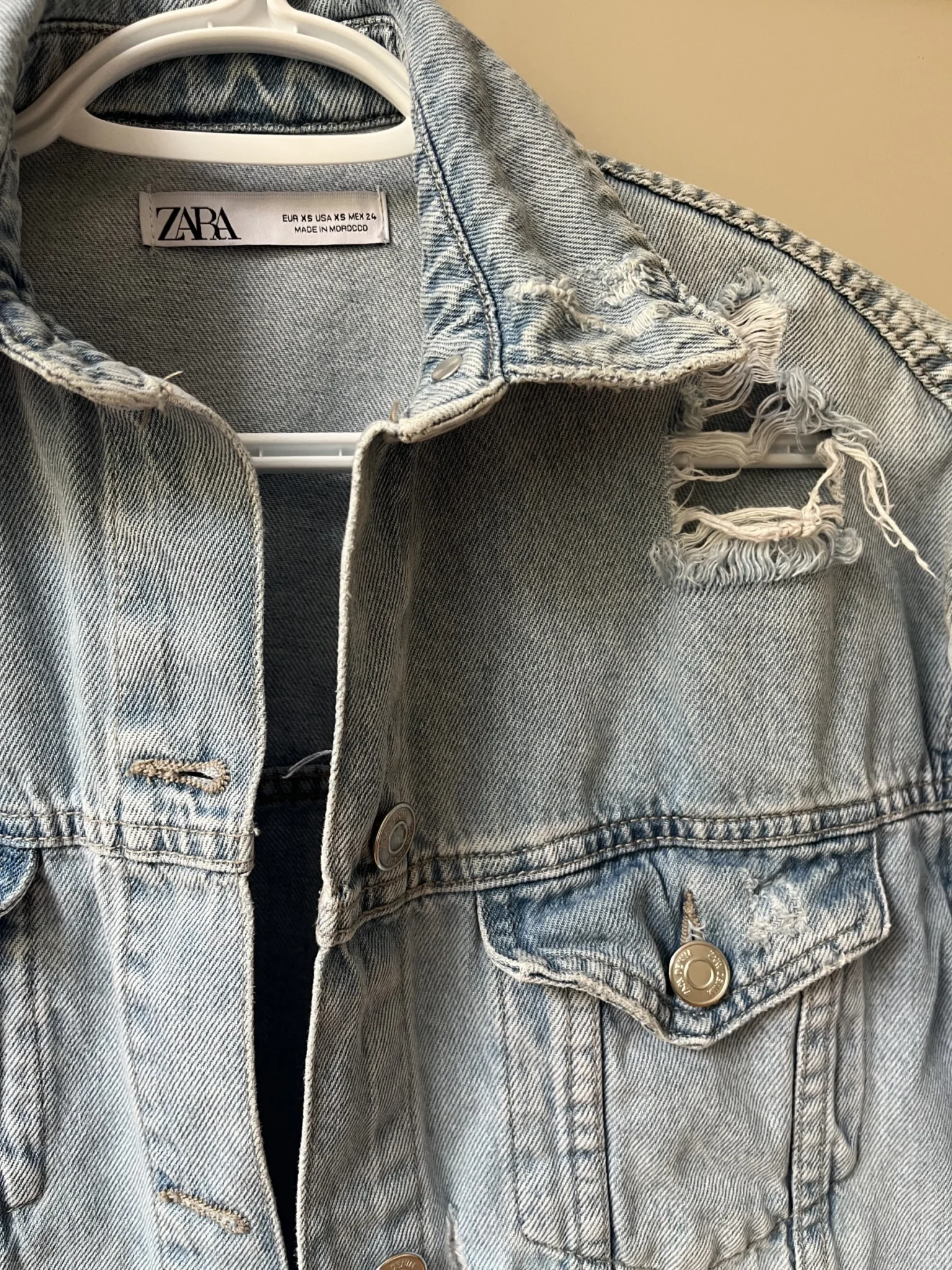 Image for Oversized denim jacket from Zara