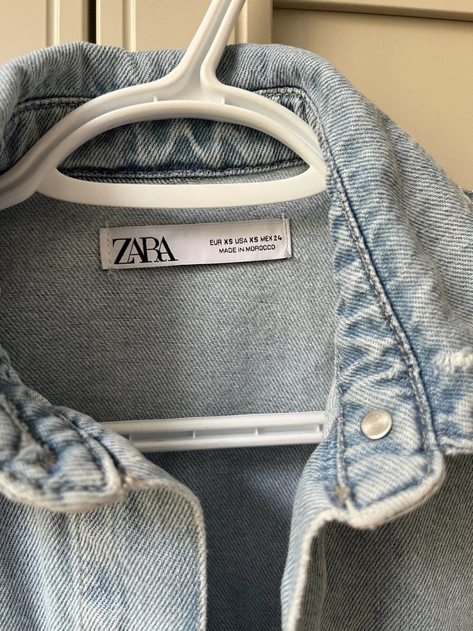 Image for Oversized denim jacket from Zara
