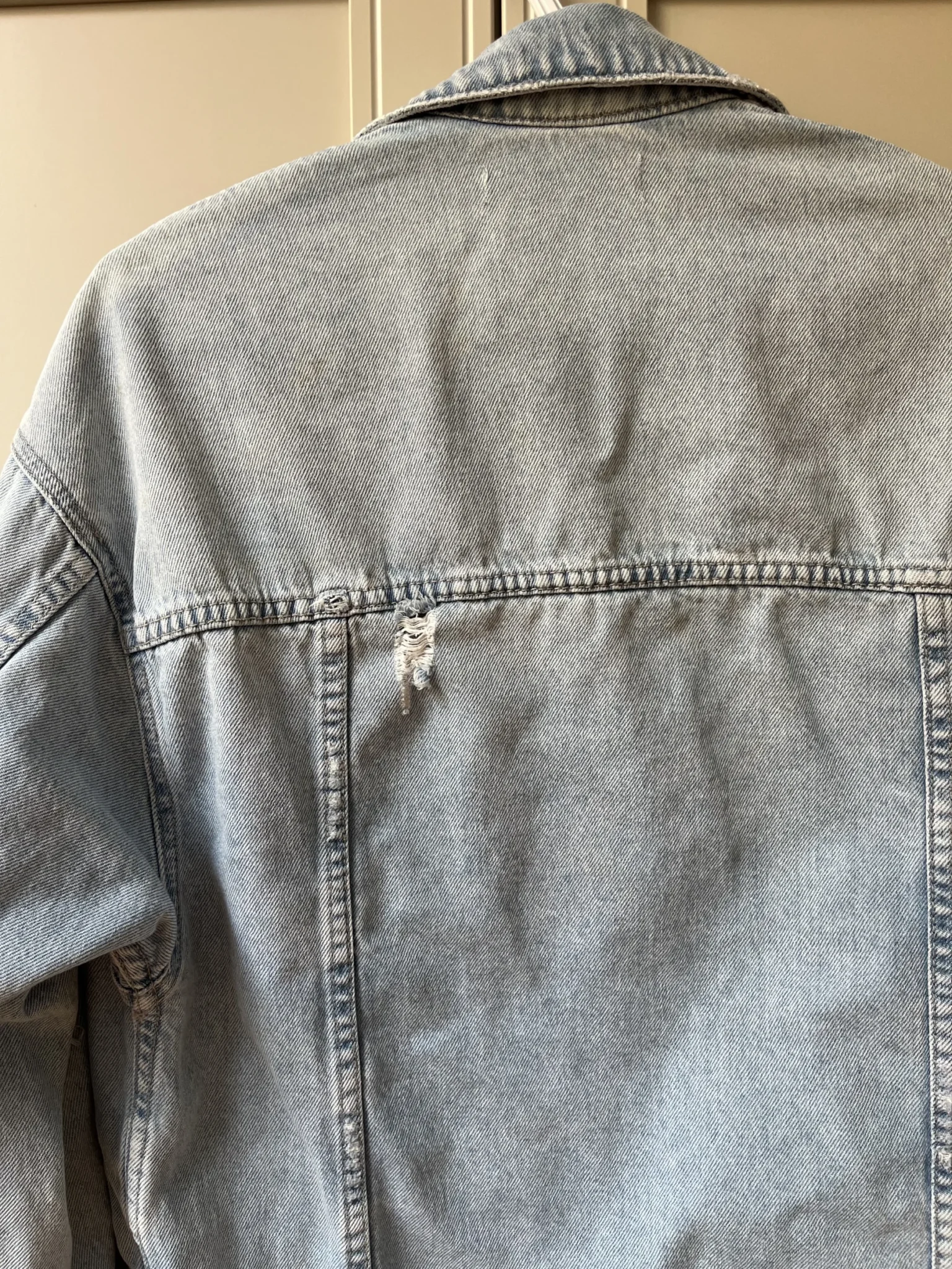 Image for Oversized denim jacket from Zara