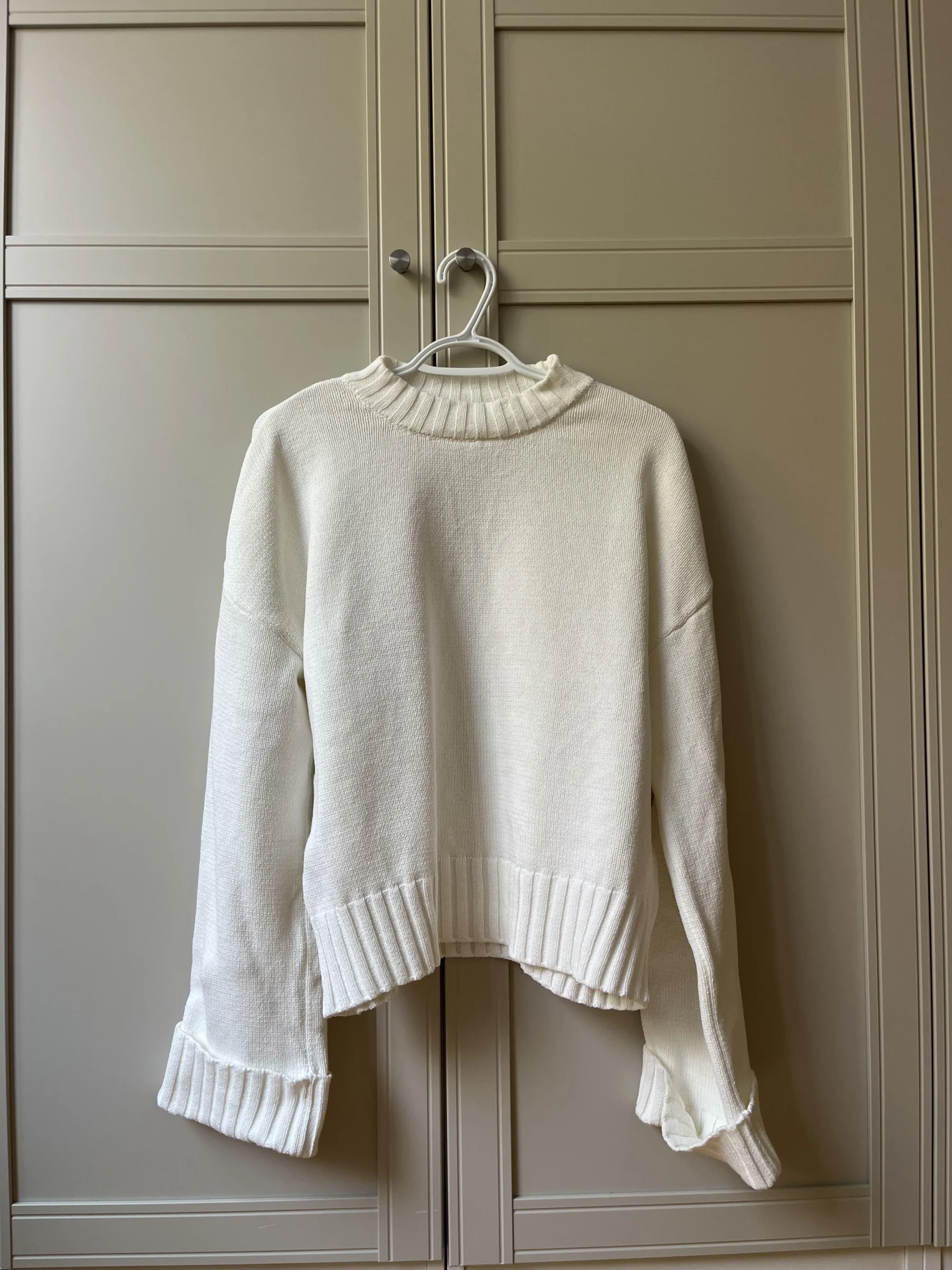 NA-KD white knitted jumper NA-KD seconde main