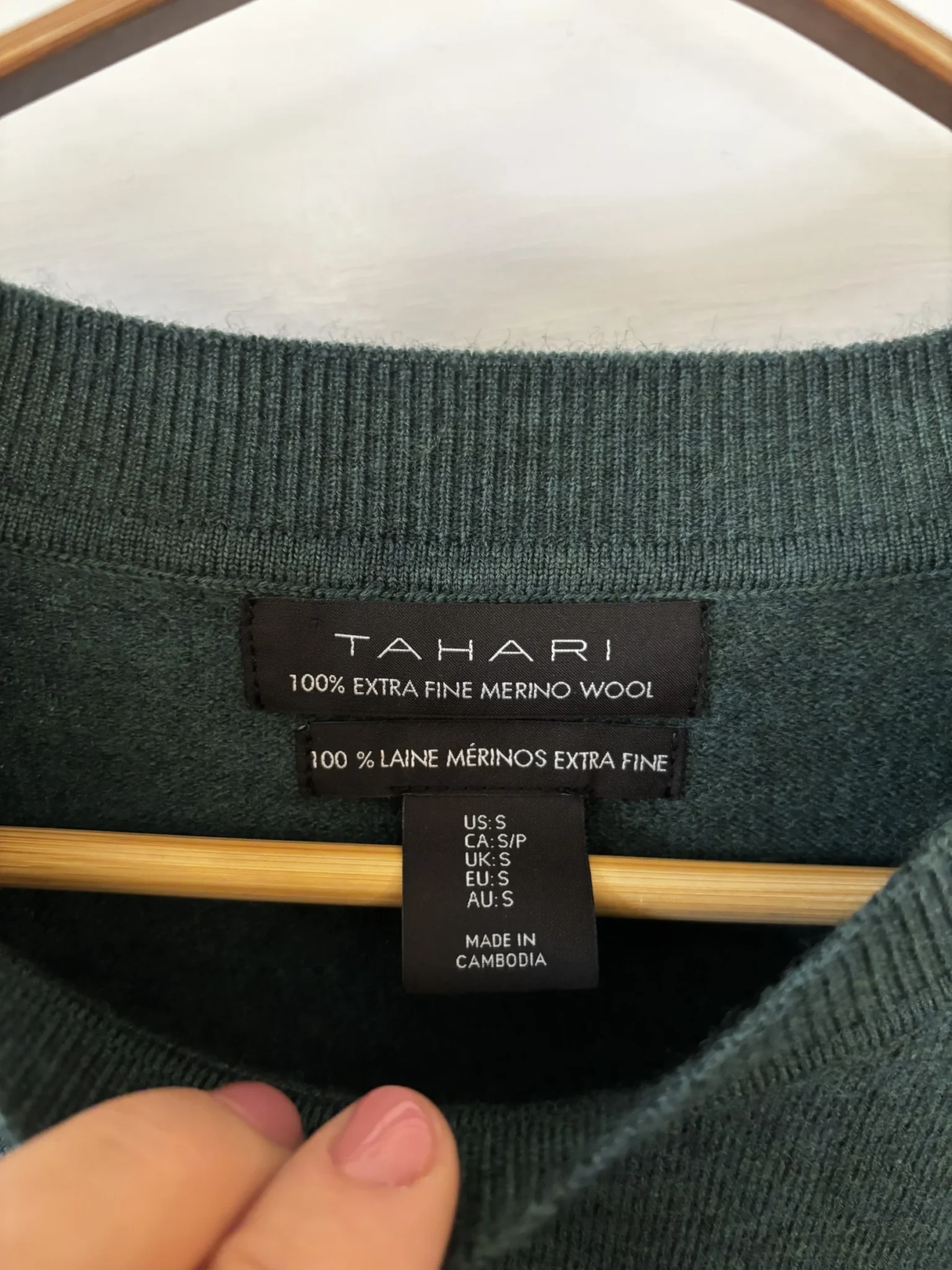 Image for Pull TAHARI vert canard